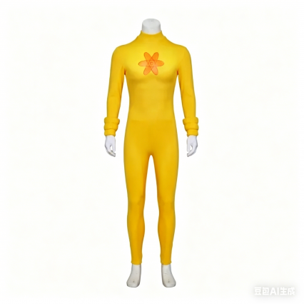 Powerline Performer Cosplay Costume, Unisex Jumpsuit with Belt & Gloves, Performance Bodysuit Tights
