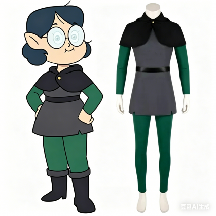 The Owl House Willow Park Amity Uniform Cosplay Costume, Halloween Carnival Outfit The Owl House Willow Park Amity Uniform Cosplay Costume, Halloween Carnival Outfit