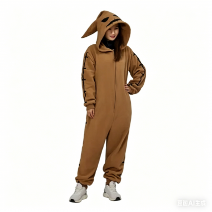 The Nightmare Before Christmas Oogie Boogie Cosplay Costume Pajamas Onesie for Adults The Nightmare Before Christmas Oogie Boogie Cosplay Costume Pajamas Onesie for Adults