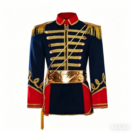 Medieval Military Officer Cosplay Costume - Knight Warrior Renaissance Soldier Top Coat Men's Party Dress Outfits