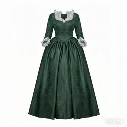 Medieval Rococo Green Ball Gown Dress Colonial Women Lady Cosplay Costume Medieval Rococo Green Ball Gown Dress Colonial Women Lady Cosplay Costume