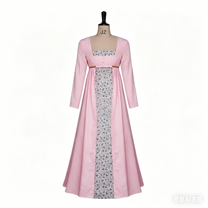 Victorian Medieval Cosplay Costume Women Regency Ball Gown Jane Austen Pastoral High Waistline Dress Victorian Medieval Cosplay Costume Women Regency Ball Gown Jane Austen Pastoral High Waistline Dress