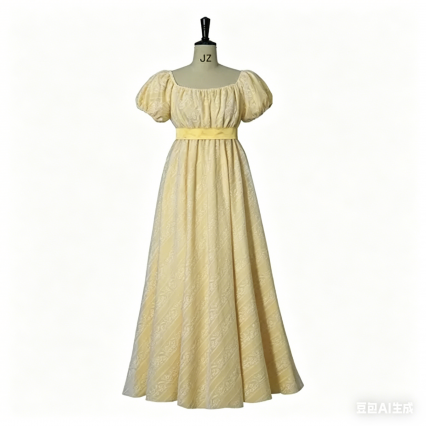 Victorian Regency Dress Women's Puff Sleeve High Waist Tea Party Ball Gown Jane Austen Cosplay Costume Victorian Regency Dress Women's Puff Sleeve High Waist Tea Party Ball Gown Jane Austen Cosplay Costume