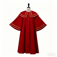Women Vintage Medieval Civil War Red Cloak Halloween Carnival Theme Party Cosplay Costume Adult Coat