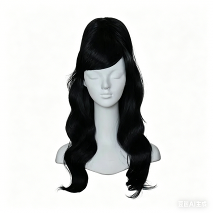 Women's Black Heat-resistant Long Wave Curly Hair Wig for Halloween Carnival Party Cosplay Accessories Women's Black Heat-resistant Long Wave Curly Hair Wig for Halloween Carnival Party Cosplay Accessories