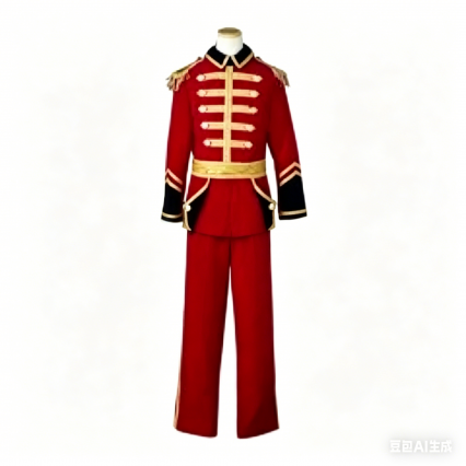 Medieval King Cosplay Costume Victorian Red Uniform Noble Court Suit Halloween Carnival Role Play Outfit