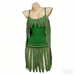 Movie Cyd Singing in the Rain Cosplay Costume Sexy Green Crop Top Strap Skirts Halloween Party Dance Outfits