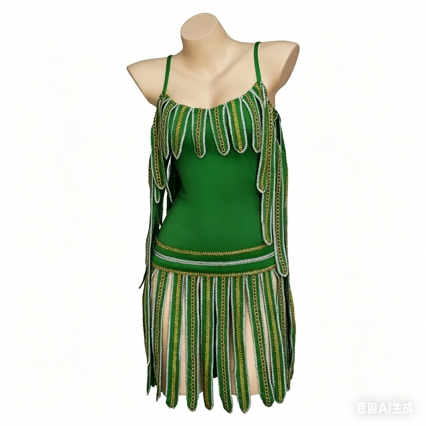 Movie Cyd Singing in the Rain Cosplay Costume Sexy Green Crop Top Strap Skirts Halloween Party Dance Outfits