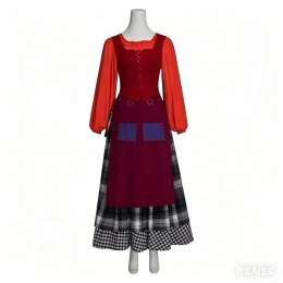 Movie Hocus Pocus Cosplay Costume Women's Skirts Suit Halloween Carnival Outfits Party Role Play Dress