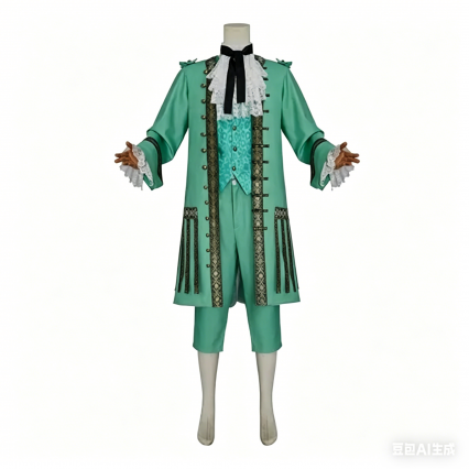 TV Series Our Flag Means Death Cosplay Costume 18th Century Baroque Rococo Costume Men's Coat Suit