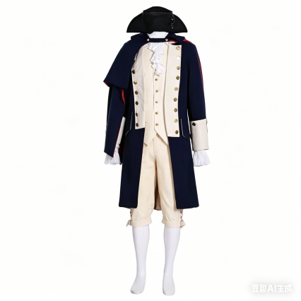 Medieval Colonial Men's Military Suit Halloween Uniform Cosplay Costume Custom Made Medieval Colonial Men's Military Suit Halloween Uniform Cosplay Costume Custom Made