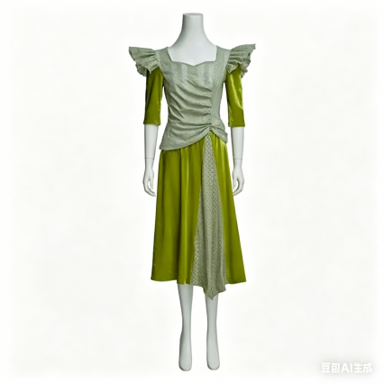 Musical Hadestown Cosplay Costume Women Green Dress Suit Broadway Performance Festival Outfits Musical Hadestown Cosplay Costume Women Green Dress Suit Broadway Performance Festival Outfits