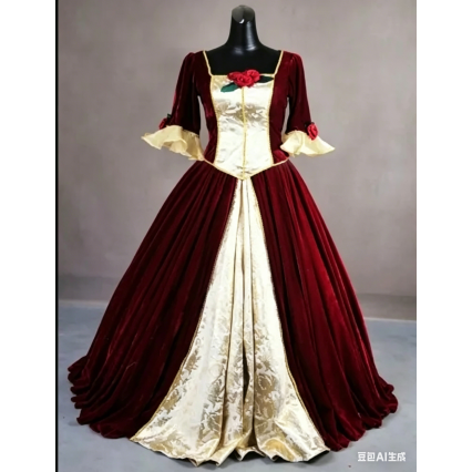 Beauty and the Beast Belle RED Dress For Christmas ball gown dress Custom Made Beauty and the Beast Belle RED Dress For Christmas ball gown dress Custom Made