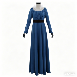 Blue Medieval Women Dress, Adult Renaissance Victorian Gown Custom Made