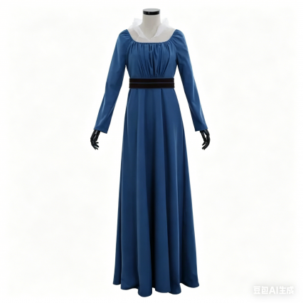 Blue Medieval Women Dress, Adult Renaissance Victorian Gown Custom Made
