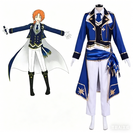 Ensemble Stars Brilliance Knights' Starlight Festival Ritsu Sakuma Bloomed Cosplay costume Adult Uniform custom made Ensemble Stars Brilliance Knights' Starlight Festival Ritsu Sakuma Bloomed Cosplay costume Adult Uniform custom made