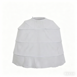 Medieval Crinoline Farthingale, Women's Dickens Ball Gown Petticoat White Cage Frame Bustle Underskirt