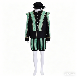 Men's Tudor Elizabethan Costume, Medieval Renaissance Prince Suit