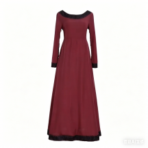 Women Vintage Medieval Gothic Dress, Retro Long Palace Gown for Carnival Party