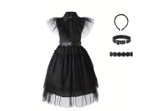 Girls Fun Costume Black Princess Dress Weekdays Cosplay Maid Par Girls Fun Costume Black Princess Dress Weekdays Cosplay Maid Par